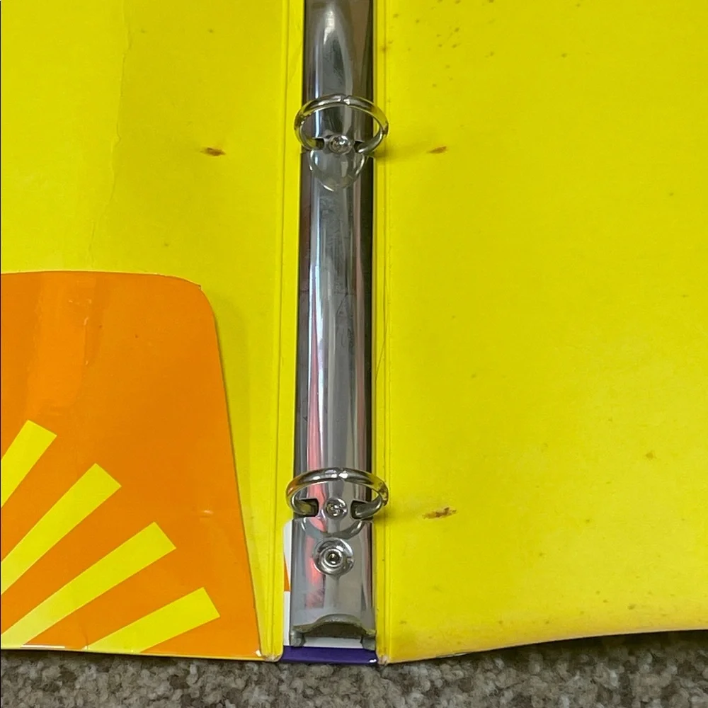 Vintage 1995 MTV Yellow and Purple Sales Planner Binder